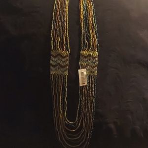 MutliStrand MultiColored Beaded Necklace NWT